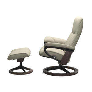 Stressless® Consul (L) Signature chair with footstool