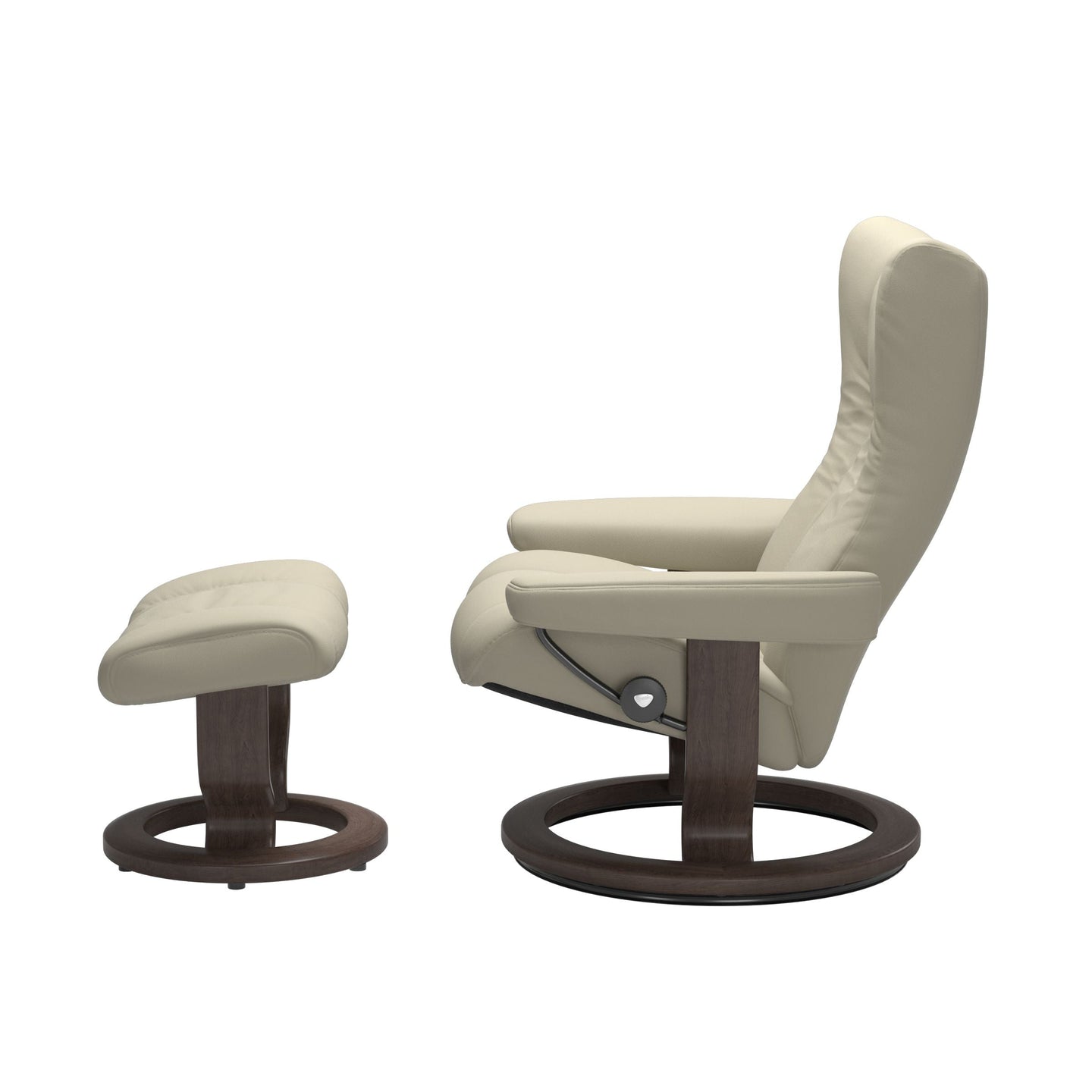 Stressless® Wing (L) Classic chair with footstool