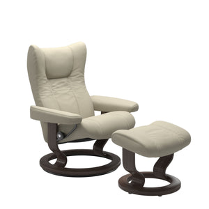 Stressless® Wing (M) Classic chair with footstool