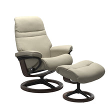 Load image into Gallery viewer, Stressless® Sunrise (L) Signature chair with footstool
