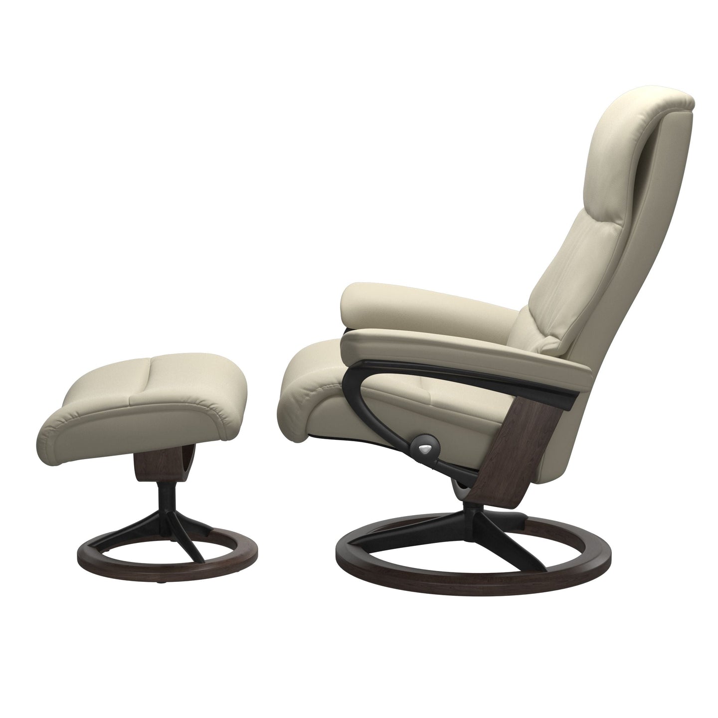 Stressless® View (L) Signature chair with footstool