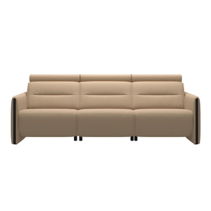 Stressless® Emily 3 seater with 2 motors arm wood