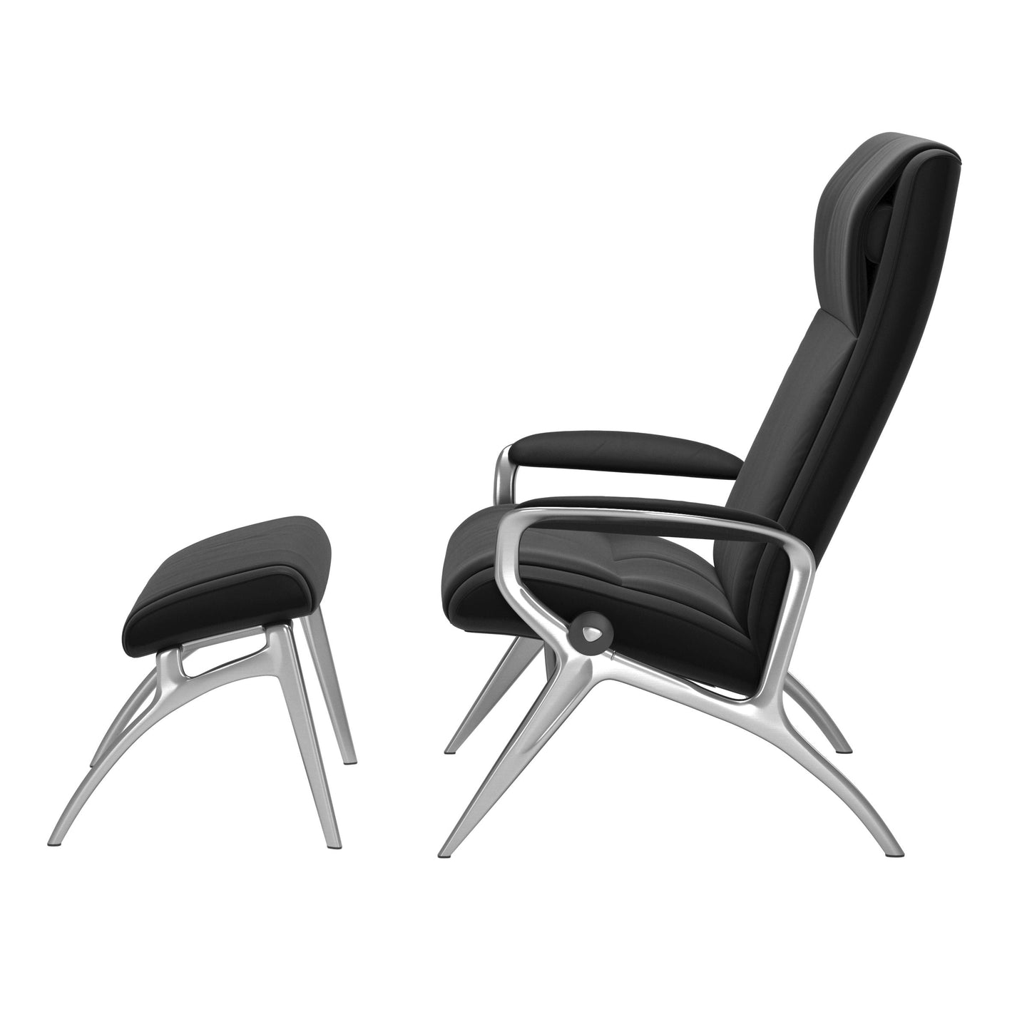 Stressless® James alu chair with footstool