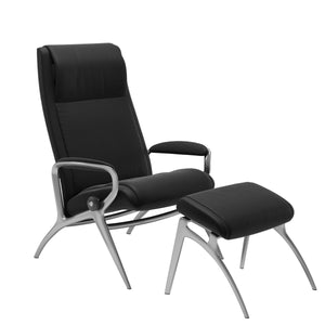 Stressless® James alu chair with footstool
