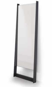 Edge floor leaning mirror