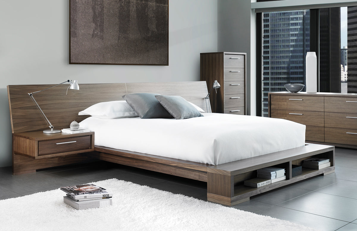 Sonoma Bed / optional wide wood headboard