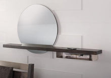 Load image into Gallery viewer, Halo wall mirror with shelf
